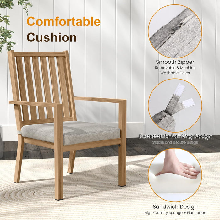 Patio Dining Chairs With Thick Cushions