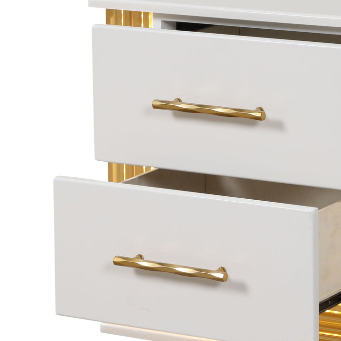 Obsession - 2 Drawer Nightstand - White