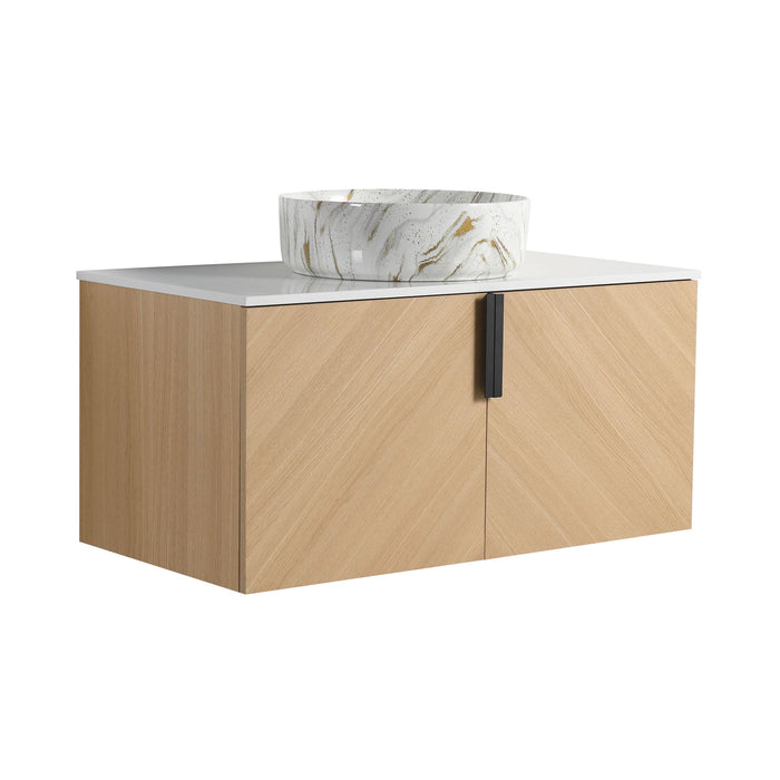 Wall Mounted Bathroom Vanity & Art Sink