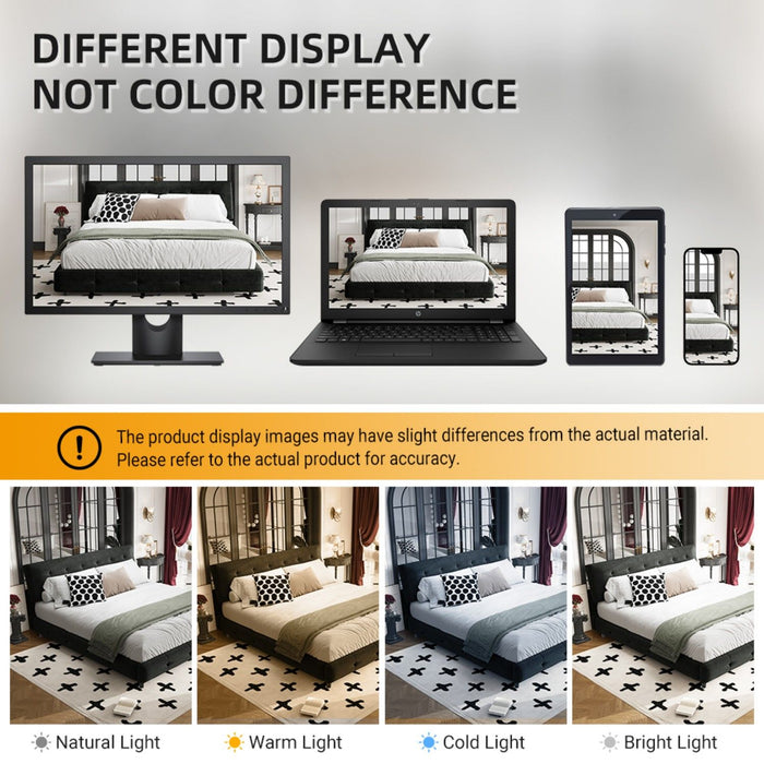 Tufted Headboard With Extra-Large Ultra-Soft Cloud Pillow Design