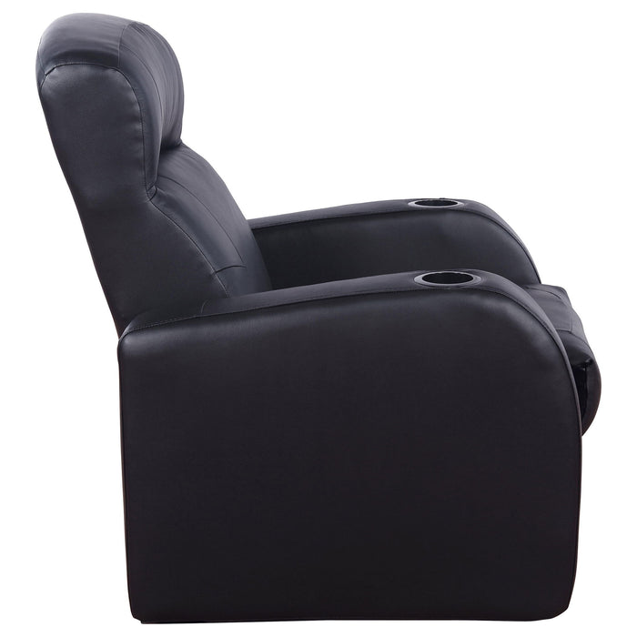 Greenfield - 3 Seater Home Theater With Storage - Black