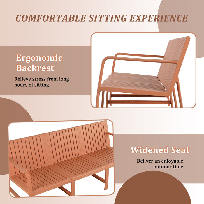 1 Piece Indoor / Outdoor 3 Seater Sofa, UV-Resistant, Waterproof And Durable