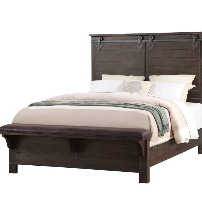 Newton - Complete Queen Bed - Cocoa Brown