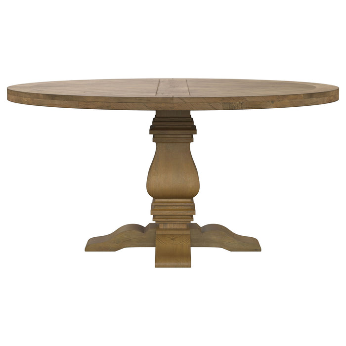 Round Dining Table Set With Upholstered Chairs