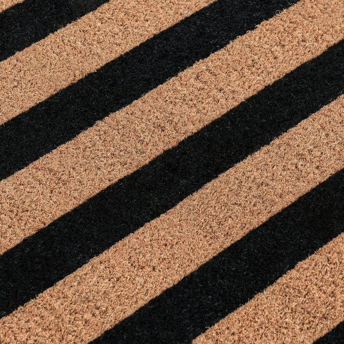 Doormats - Striped Doormat - Black / Natural