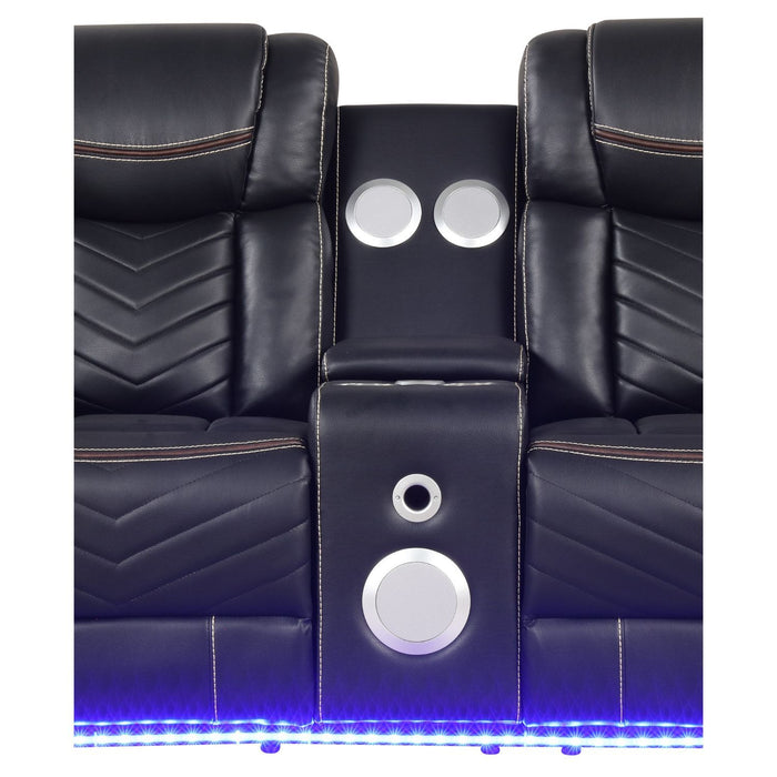 Challenger - LED Power Recliner Loveseat