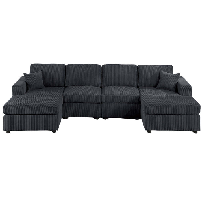 Modern Design Sectional Set With Right And Left Arm Chaise