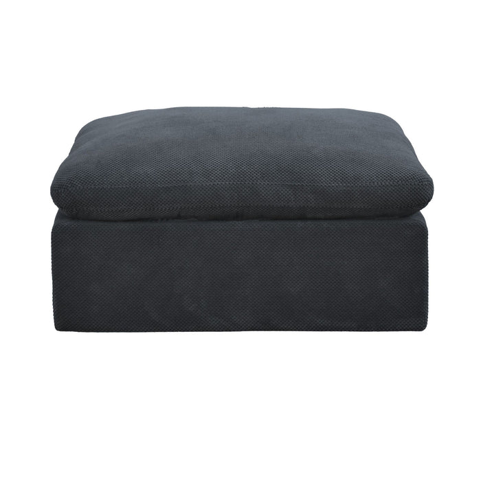 Full Compressed Ottoman - Dark Gray