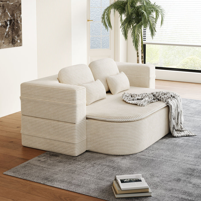 2 In 1 Foldable Sofa Bed With Multi Functional Blanket