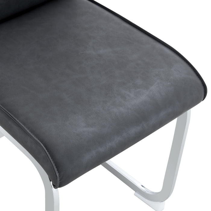 Luxury Simple Arch High Resilience Dining Chair With Arched Leg