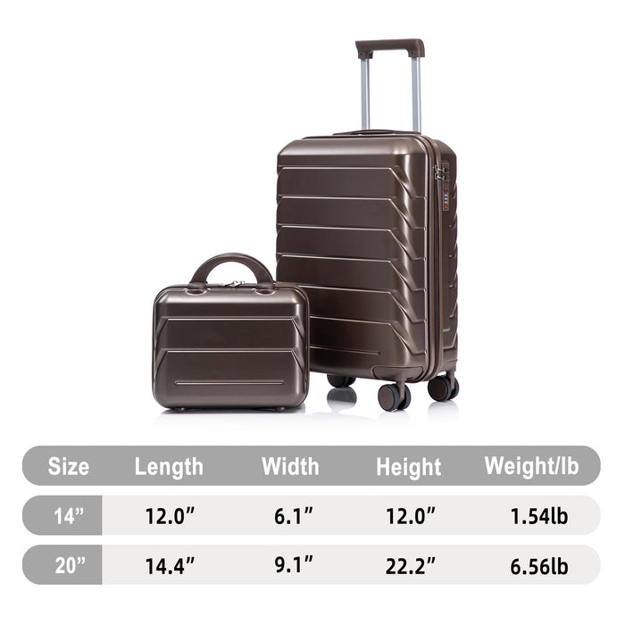 Spinner Luggage Set With Combination Lock