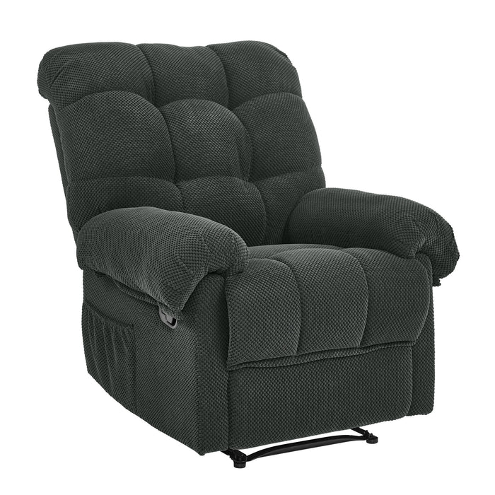 Manual Recliner, Padded Footrest
