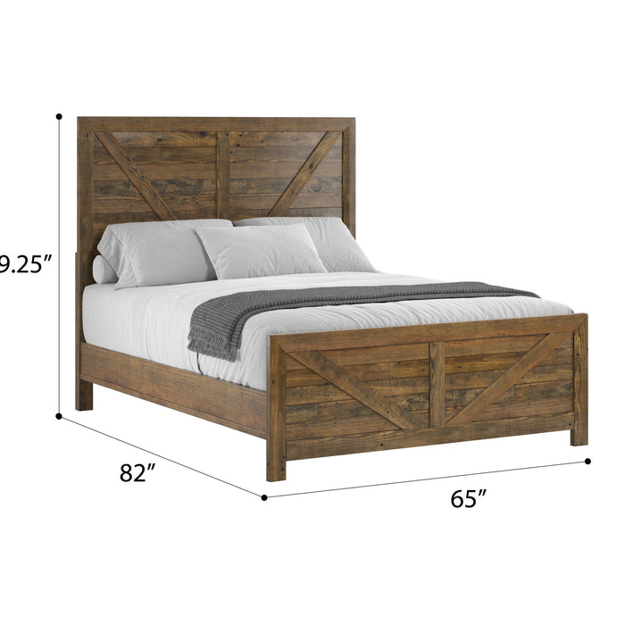 Pine Valley - Solid Wood Bed Kit - Caramel Brown - Wood