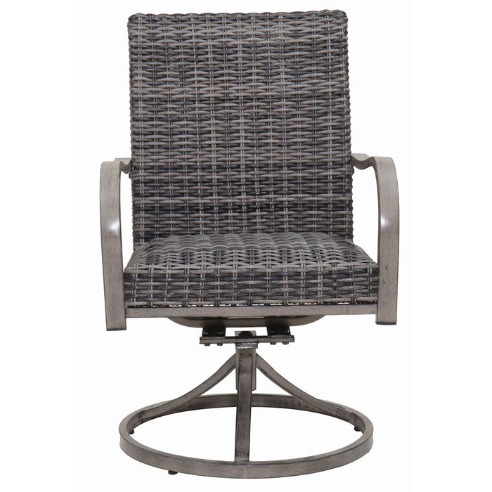Outdoor Swivel Dining Chair (Set of 2) - Gray