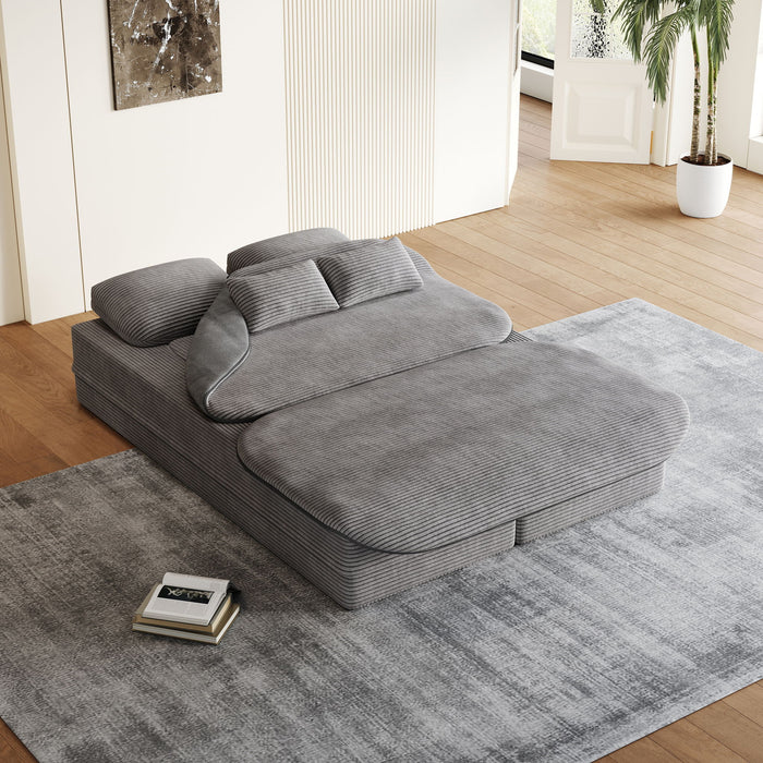 2 In 1 Foldable Sofa Bed With Multi Functional Blanket