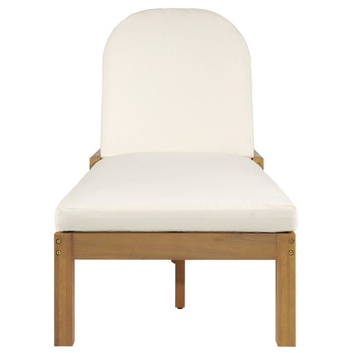 Outdoor Chaise Lounge With 5 Position Adjustable Backrest (Set of 2)