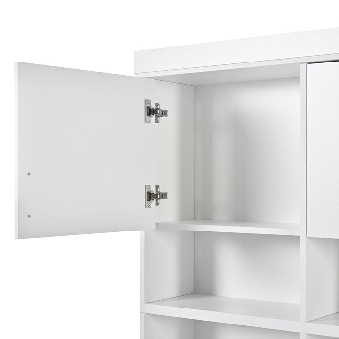 Entryway Hall Tree With Bench And Storage, 5 In 1 Coat Rack