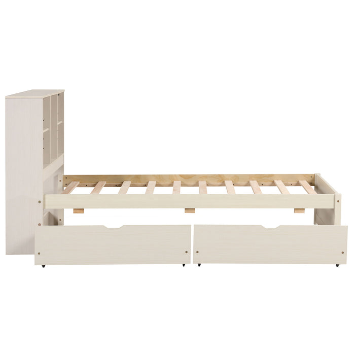 Bed Frame With Built In USB Port And 2 Drawers