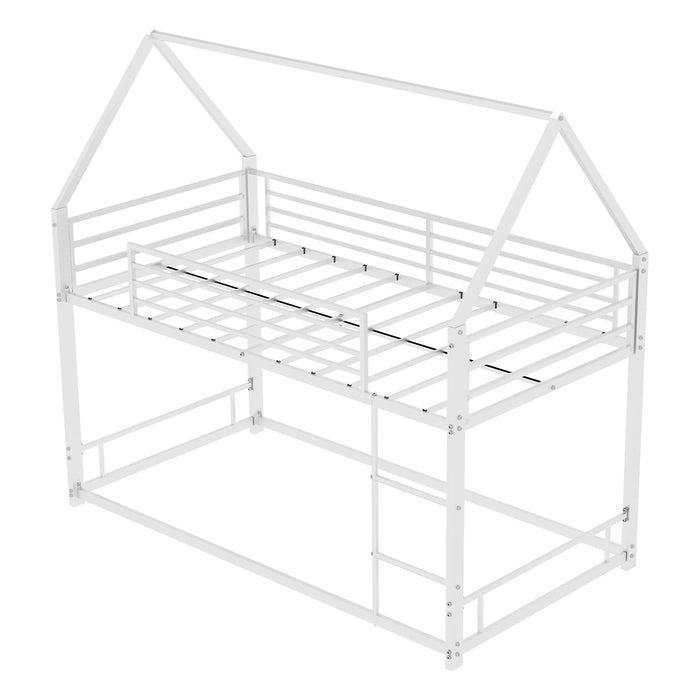 Bunk Bed With Safety Guardrails, No Box Spring Needed
