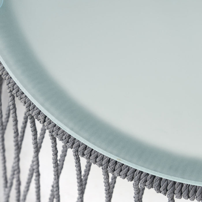 Boho Southport - Side Table With Glass Top