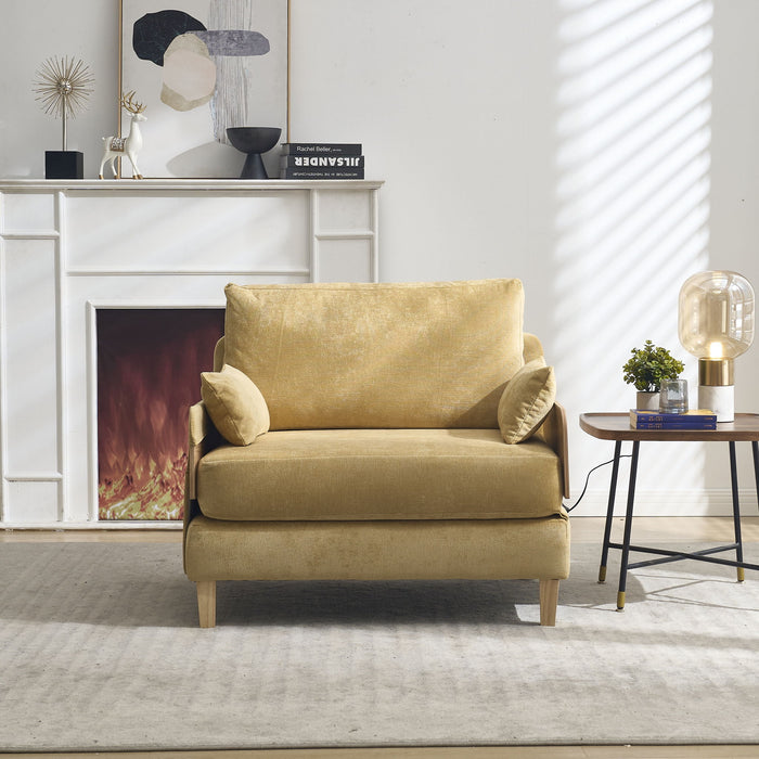 Mid Century Modern Foldable Sofa Bed, 3 In 1 Convertible Sleeper With 3 Pillows