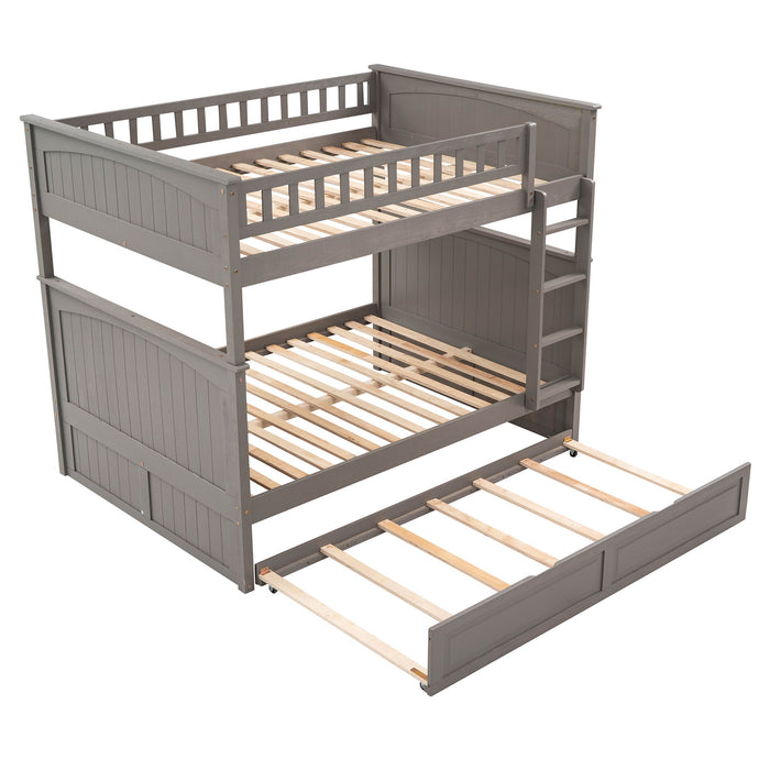 Bunk Bed With Twin Size Trundle, Guardrails