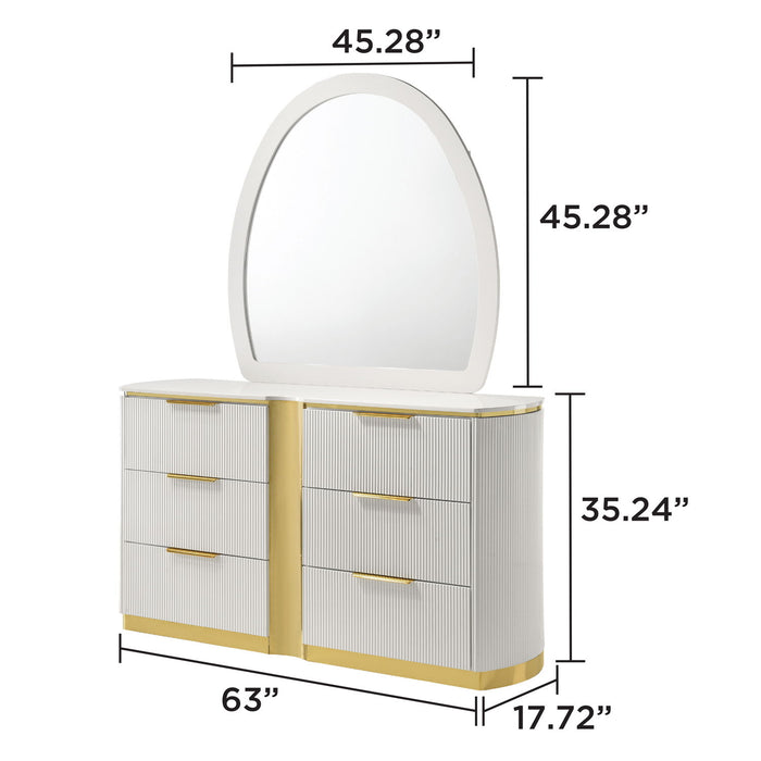 Giovanni - Dresser Mirror (Dresser Not Included) - White