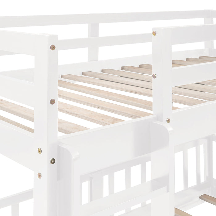 Functional Bunk Bed & Convertible Ladder And Slide