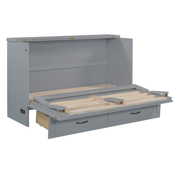 Murphy Bed With Large Drawers