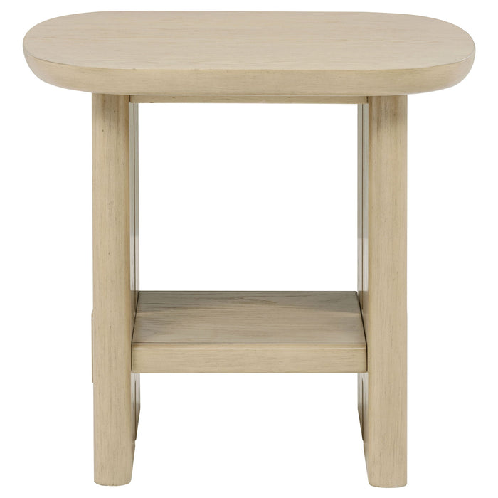 Kimpton - 2 Piece Coastal Coffee And End Table Set - Beige