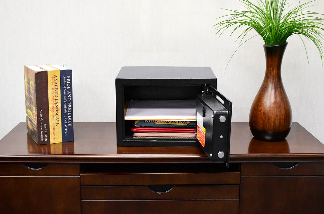 Compact Keypad Depository Safe - Black