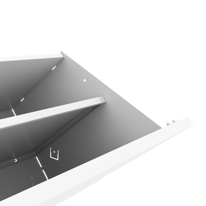 Modern Shoe Storage Cabinet With 3 Flip Drawers And Metal Frame For Entryway - Brushed Nickel