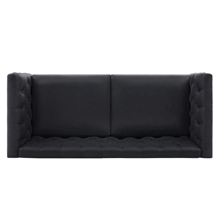 Chesterfield Sofa With Flared Arms For Living Room