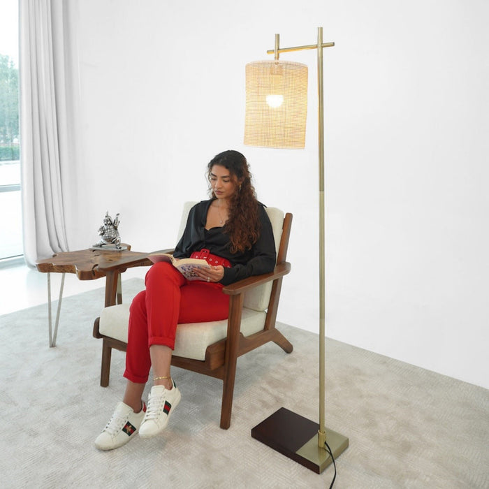 Brizo - Tall Corner Floor Lamp - Gold
