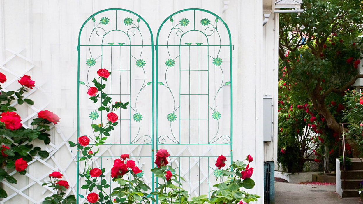 Metal Garden Trellis Rustproof Trellis For Climbing Plant Outdoor Flower Support