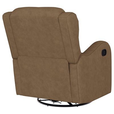 Henry - Recliner With Manual Swivel And Glider - Teak