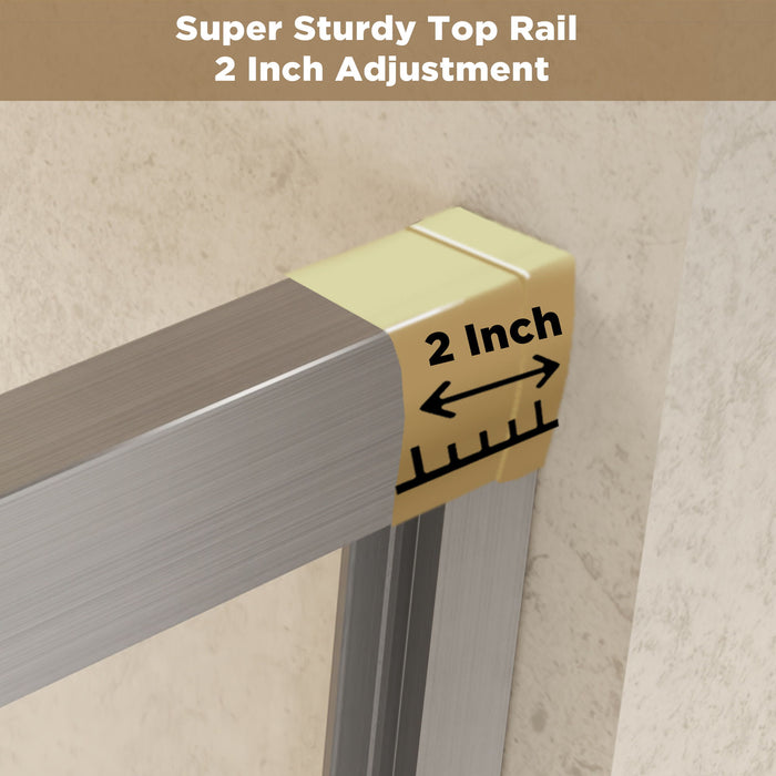 Double Sliding Shower Door With Explosion Proof Film