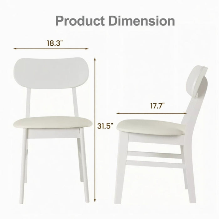 Dining Chairs (Set of 2) - White