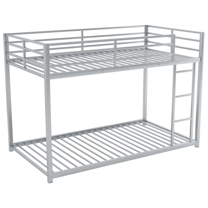 Metal Bunk Bed, Low Bunk Bed With Ladder