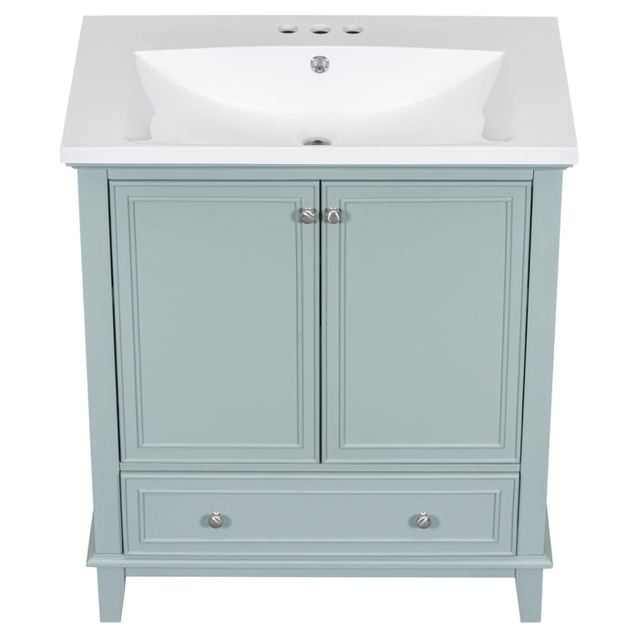 Modern Bathroom Vanity With Sink Combo, Multi Functional Cabinet With Doors And Drawer