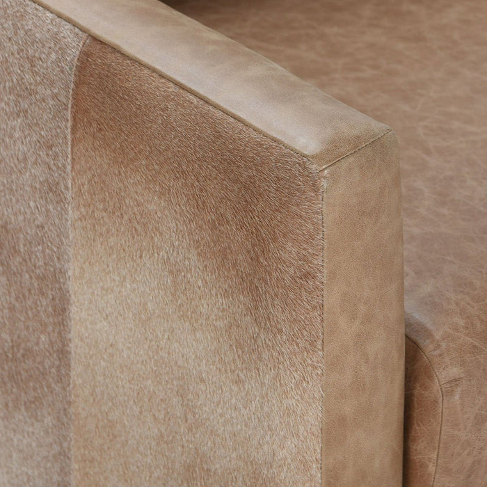 Lathe - Leather/Hide Accent Chair