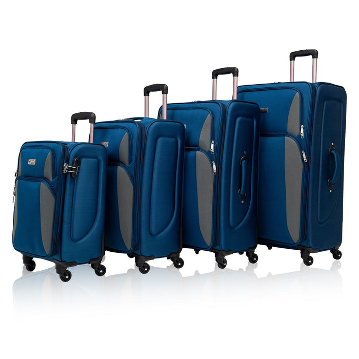 4 Piece Set Softshell Luggage
