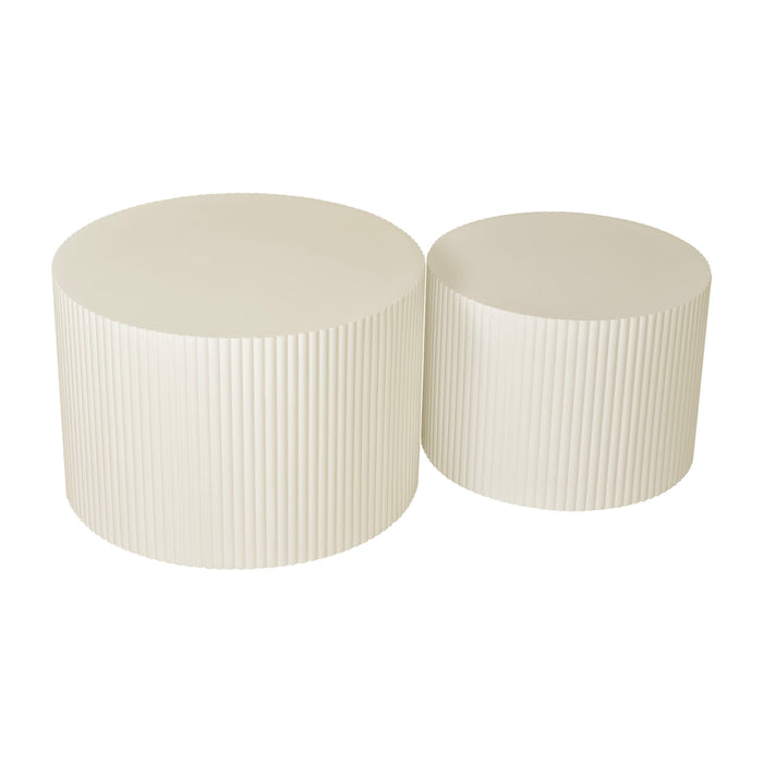 Wave Stripe Nesting Coffee Table (Set of 2)