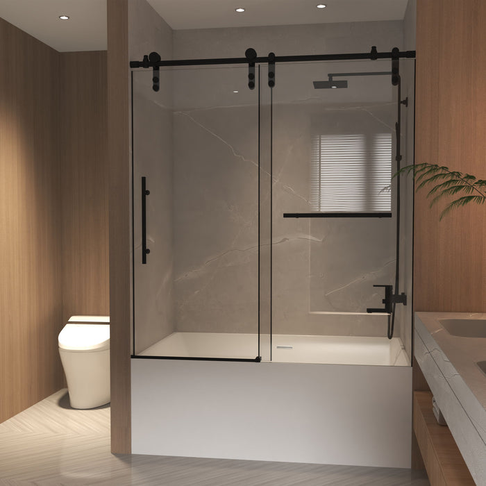 Frameless Sliding Bathtub Door With Frame