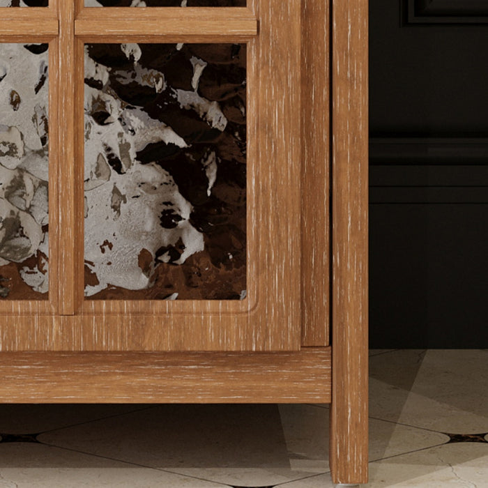 Vintage Farmhouse Bathroom Vanity With Ceramic Sink