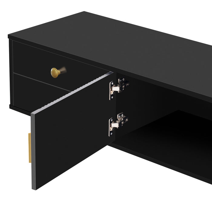 TV Stand With Storage For Living Room