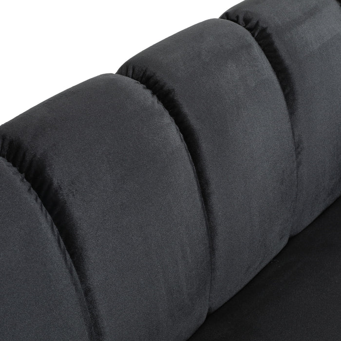 Miranda - Modern Glam Velvet 3 Seater Sofa