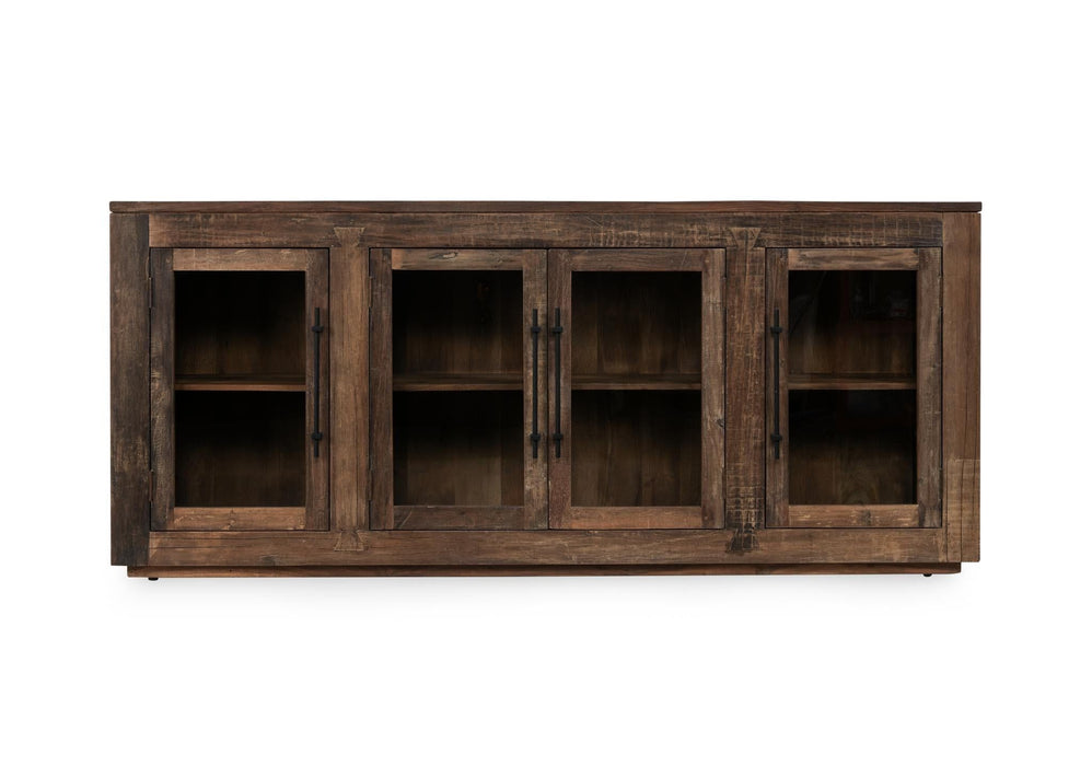 Jett - Wood 4 Door Cabinet - Natural