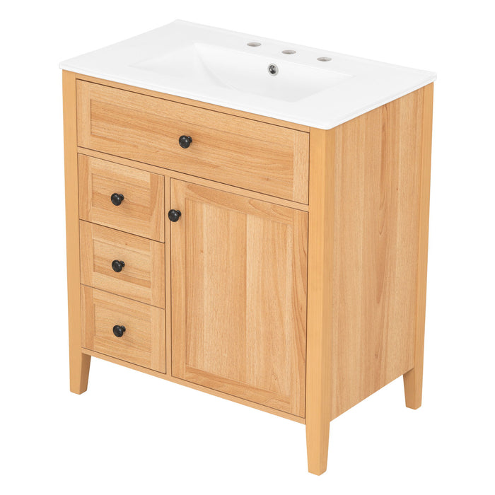 Bathroom Vanity With Sink, Soft Closing Cabinet