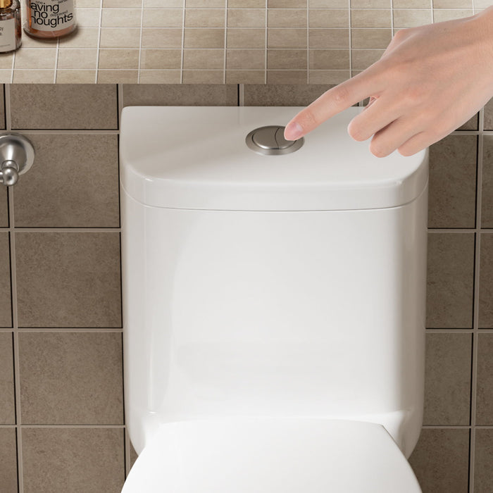 1 Piece Toilet With Tornado Flush, Soft Closing Seat